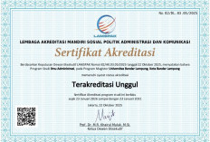  Prodi S-2 Ilmu Administrasi UBL Raih Akreditasi Unggul