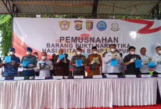 BNNP Musnahkan 14,9 Kg Sabu Jaringan Aceh