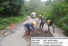 Pemprov Lampung Kebut Perbaikan Infrastruktur Jalan Jelang Mudik