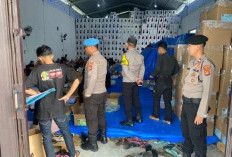 Pengamanan Gudang Logistik KPU Pringsewu Diperketat Polisi 