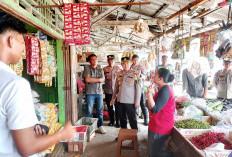 Kapolres Mesuji Turun ke Pasar Cek Bahan Pokok