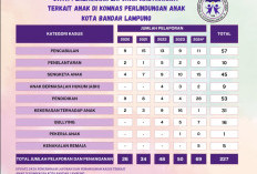 Komnas Perlindungan Anak Bandar Lampung Terima 227 Pengaduan, Kasus Pencabulan Masih Mendominasi