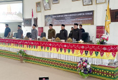 DPRD Lamteng Gelar Paripurna Penyampaian Rekomendasi LKPJ Bupati Tahun Anggaran 2024