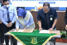 Kejari Bandar Lampung Raih Penghargaan Terbaik se-Provinsi, Teken Kerja Sama dengan BPJS Ketenagakerjaan