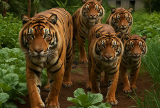Kawanan Harimau Masuk Kebun Warga Desa Roworejo Suoh 