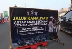 Polresta Bandar Lampung Kanalisasi Jalur Sekolah, Ini Lokasinya..