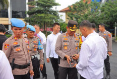 Kapolresta Periksa Senpi Anggota