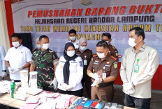 Kejari Musnahkan BB 203 Perkara, Narkoba Mendominasi