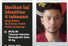 Empat Tahanan Narkoba Polda Kabur