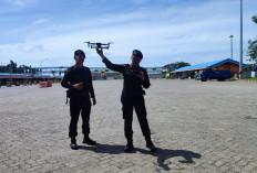 Tim Drone Satbrimob Polda Lampung Akan Pantau Titik Kemacetan Arus Balik