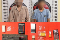 Satresnarkoba Polres Waykanan Bekuk Dua Pria Diduga Edarkan Sabu di Gunung Labuhan