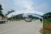 Usung Tema Pi'il Pesenggiri, Lampung City Gate Tahap Pertama Selesai Dikerjakan 