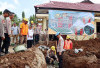 Pembangunan Gedung SPKT Polres Tanggamus Resmi Dimulai, Kapolres Tanda Tangani Peletakan Batu Pertama